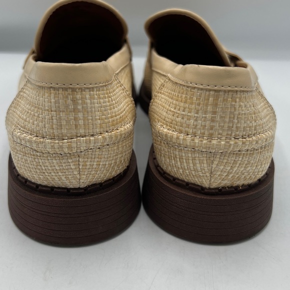 Zodiac Cream and Tan Textured Loafers - Picture 7 of 8